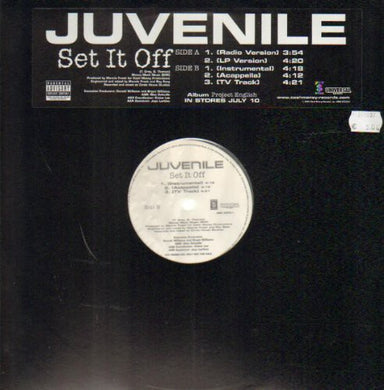 Juvenile: Set It Off (12-Inch Single)