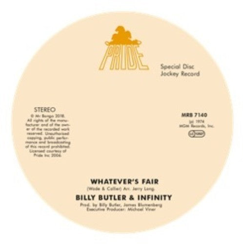 Billy Butler & Infinity & Lady Lee: Whatever'S Fair / Simple Things (7-Inch Single)