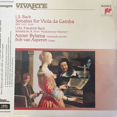 Anner Bylsma & Bob Van Asperen: Sonatas For Viola Da Gamba & Sonata In A (J.S. Bach & J.C.F. Bach) (Vinyl LP)