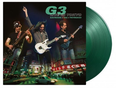 G3 (Satriani, Joe / Johnson, Eric / Vai, Steve): Live In Tokyo [Limited 15th Anniversary Edition 180-Gram TranslucentGreen Colored Vinyl] (Vinyl LP)