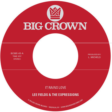 Fields, Lee & Expressions: It Rains Love / Will I Get Off Easy (7-Inch Single)