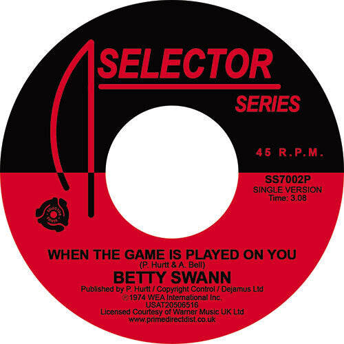 Bettye Swann: When The Game Is Played On You (7-Inch Single)