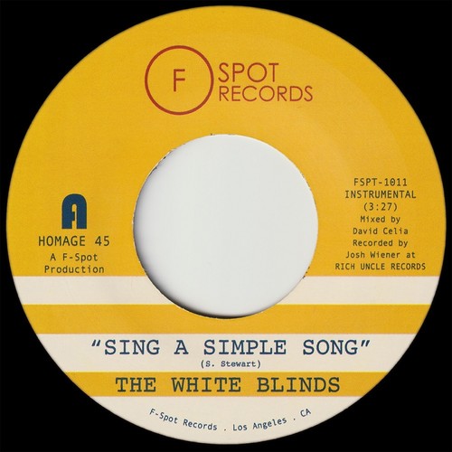 White Blinds: Sing A Simple Song / Klapp Back (7-Inch Single)