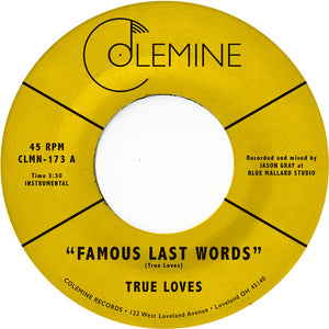 True Loves: Famous Last Words (7-Inch Single)