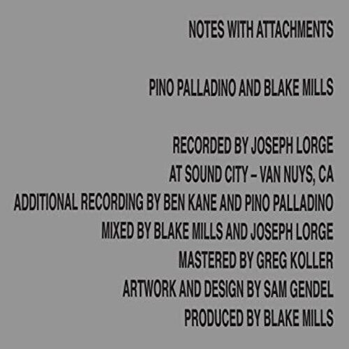 Palladino, Pino / Mills, Blake: Notes With Attachments (Vinyl LP)