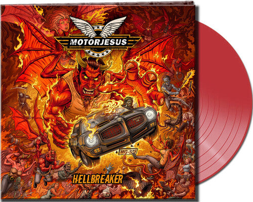 Motorjesus: Hellbreaker (Clear Red Vinyl) (Vinyl LP)