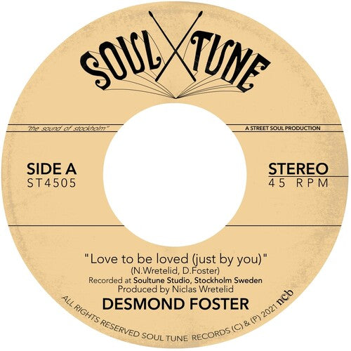 Foster, Desmond: Love To Be Loved (Just By You) (7-Inch Single)
