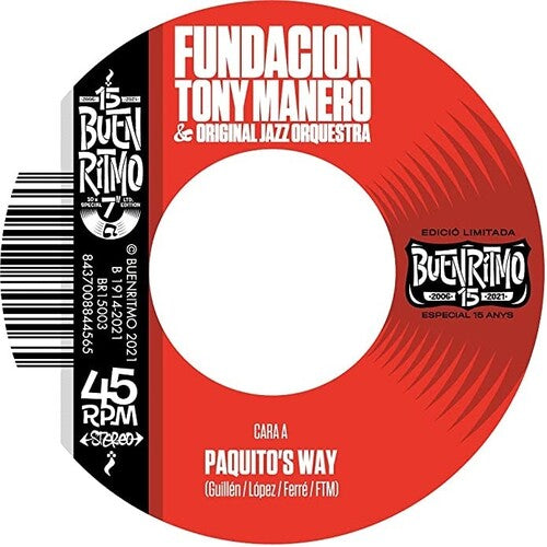 Fundacion Tony Manero & Original Jazz Orquestra: Paquito's Way (7-Inch Single)