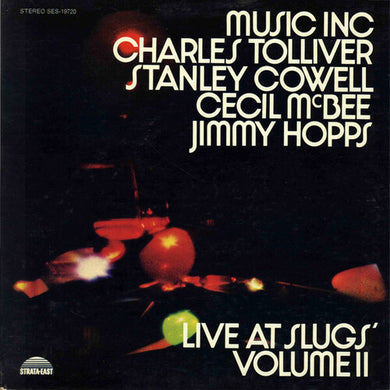 Tolliver, Charles / Music Inc: Live At Slugs' Vol. 2 (Vinyl LP)