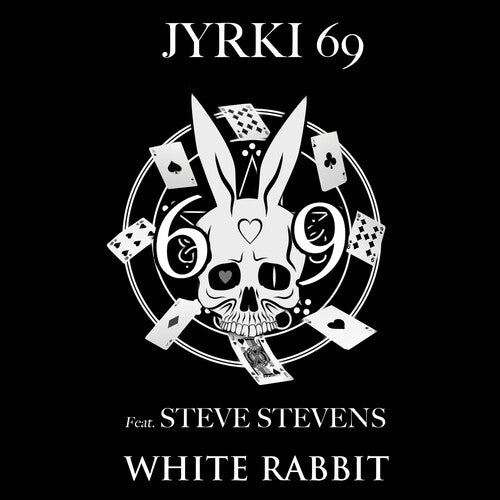 White Rabbit (Black & White Splatter)by Jyrki 69 (Vinyl Record)