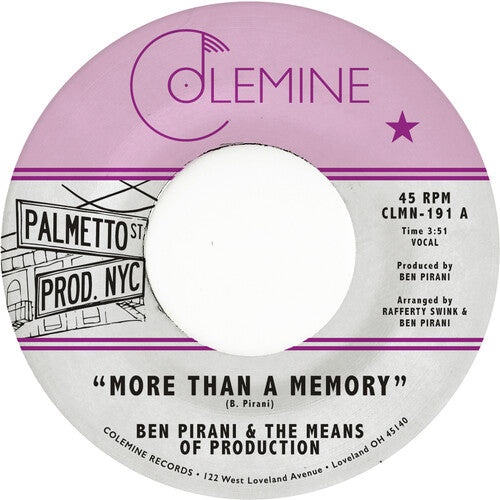 Pirani, Ben: More Than A Memory (7-Inch Single)