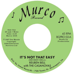 Bell, Reuben / Casanovas: It's Not That Easy / Hummin' A Sad Song (7-Inch Single)