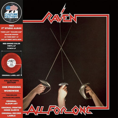 Raven: All For One - Red & Black Smoke (Vinyl LP)