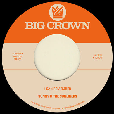 Sunny & the Sunliners: I Can Remember B/w Sitting In The Park (7-Inch Single)