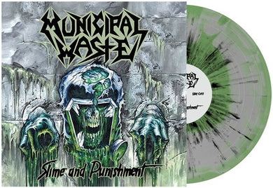 Municipal Waste: Slime and Punishment - Gray & Mint Swirl W/ Black Splatter (Vinyl LP)