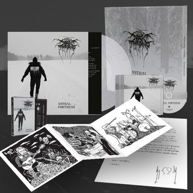 Darkthrone: Astral Fortress - Peaceville Store Exclusive Deluxe Edition, 140gm Clear Vinyl/CD/Cassette/A4 Letter/Art Prints (Vinyl LP)