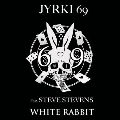 Jyrki 69: White Rabbit - Black/white Splatter (7-Inch Single)