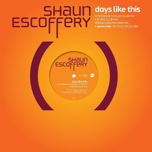 Escoffery, Shaun: Day Like This - 140-Gram Black Vinyl (12-Inch Single)