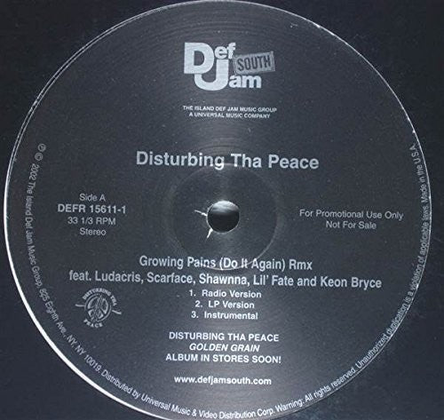 Disturbing Tha Peace Click: Growing Pains (12-Inch Single)