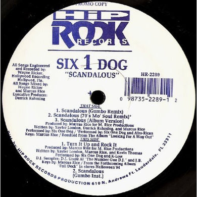Six One Dog & City Boys: Scandalous (12-Inch Single)