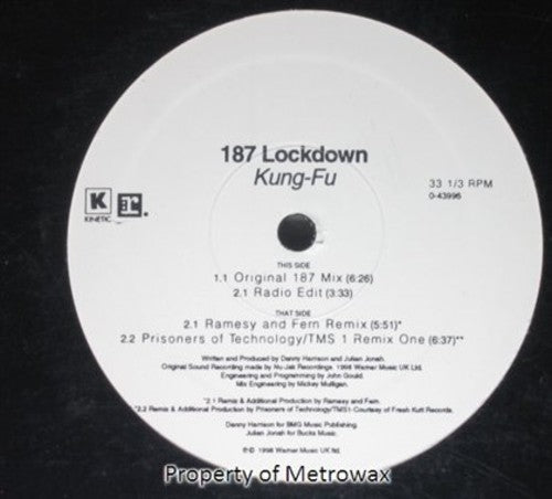 187 Lockdown: Kung-Fu (12-Inch Single)