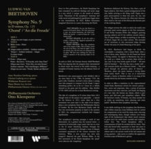 Beethoven / Klemperer / Philharmonia Orchestra: Beethoven: Symphony 9 Choral (Vinyl LP)