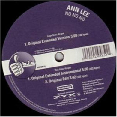 Ann Lee: No No No (12-Inch Single)