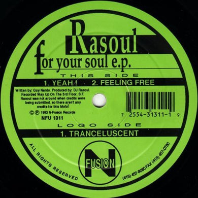 Rasoul: Rasoul: For Your Soul (Vinyl LP)