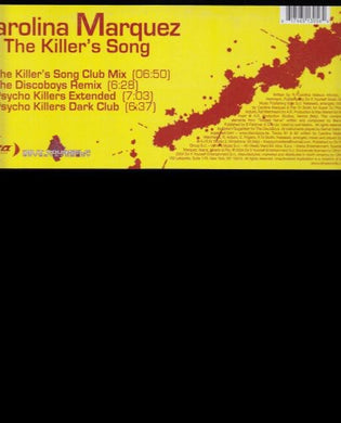 Marquez, Carolina: Killers Song (12-Inch Single)
