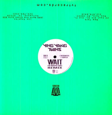 Ying Yang Twins: Wait (Whisper Song) Remix (12-Inch Single)