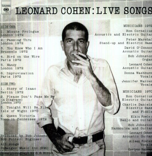 Leonard Cohen: Live Songs (Vinyl LP)